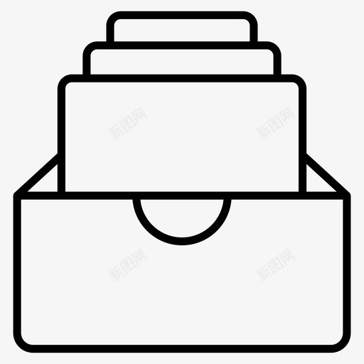 档案文件多页svg_新图网 https://ixintu.com 档案 文件 多页 教育 商业 金融 轮廓 向量 图标