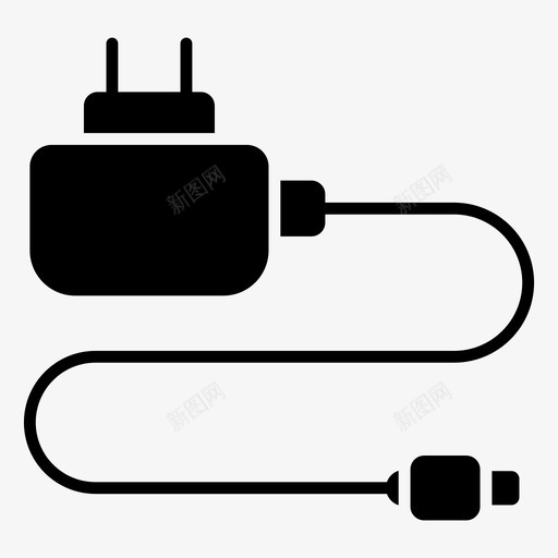 充电器充电器电缆软线电缆svg_新图网 https://ixintu.com 充电器 电缆 软线 移动 一套 电子 电器 字形 矢量 矢量图 图标