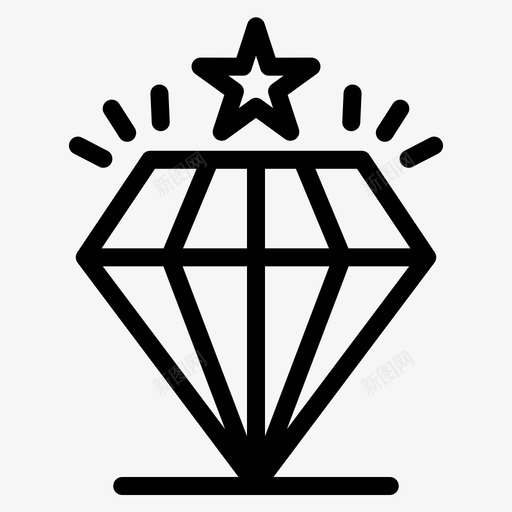 商务钻石星星svg_新图网 https://ixintu.com 商务 钻石 星星 工作