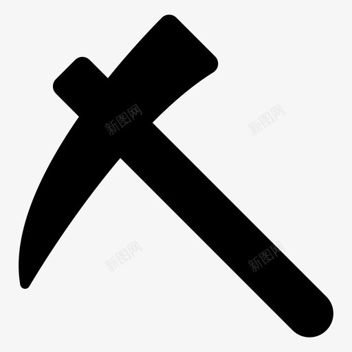 斧头建筑挖掘svg_新图网 https://ixintu.com 斧头 建筑 挖掘 设备 工具 施工 字形 图标