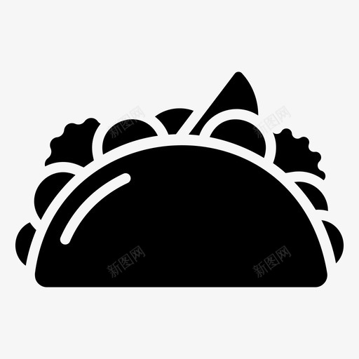 玉米卷食物墨西哥菜svg_新图网 https://ixintu.com 玉米 食物 墨西哥 小吃 玉米饼 食品 饮料 字形 矢量 矢量图 图标