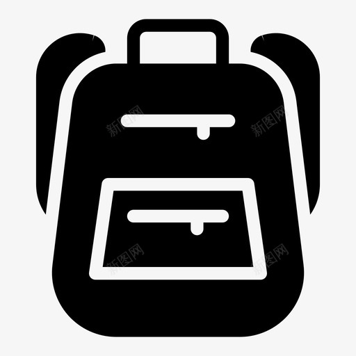 书包书携带svg_新图网 https://ixintu.com 书包 教育 携带 符号