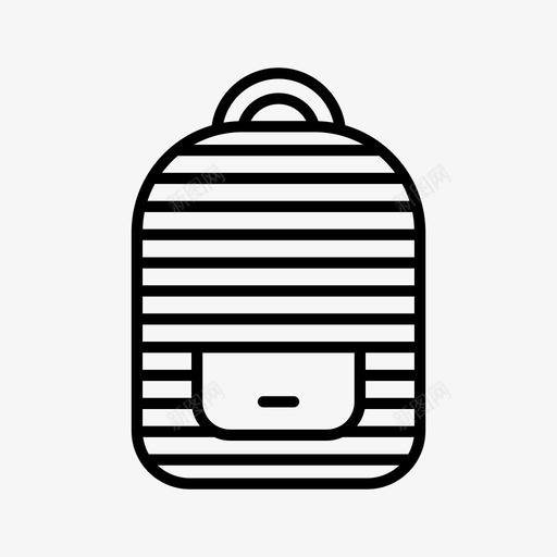 书包背包笔记本电脑包svg_新图网 https://ixintu.com 书包 背包 笔记本 电脑包 旅行包 条纹 学校教育