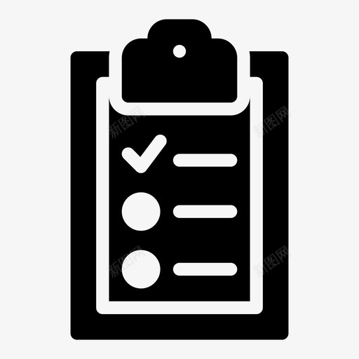 任务列表检查表剪贴板svg_新图网 https://ixintu.com 任务 列表 检查表 剪贴板 文件 表格 格物 流线 字形