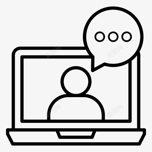 实时聊天在线聊天在线交流svg_新图网 https://ixintu.com 实时 聊天 在线聊天 在线交流 在线 对话 视频 通话 购物 电子商务 矢量