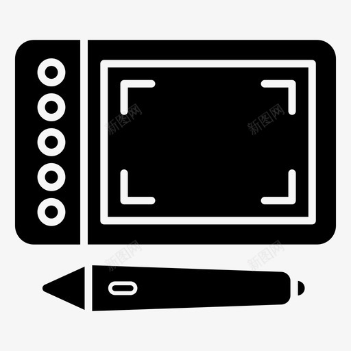 图形板数字艺术板数字化仪svg_新图网 https://ixintu.com 图形 绘图板 数字 艺术 数字化仪 笔式 电子 电器 矢量 矢量图 图标