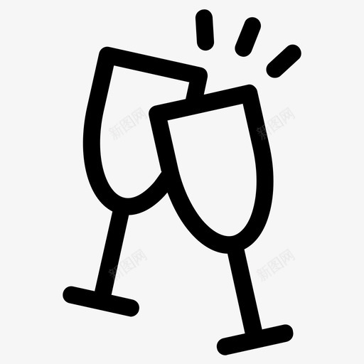 祝酒庆祝干杯svg_新图网 https://ixintu.com 祝酒 庆祝 干杯 娱乐 聚会