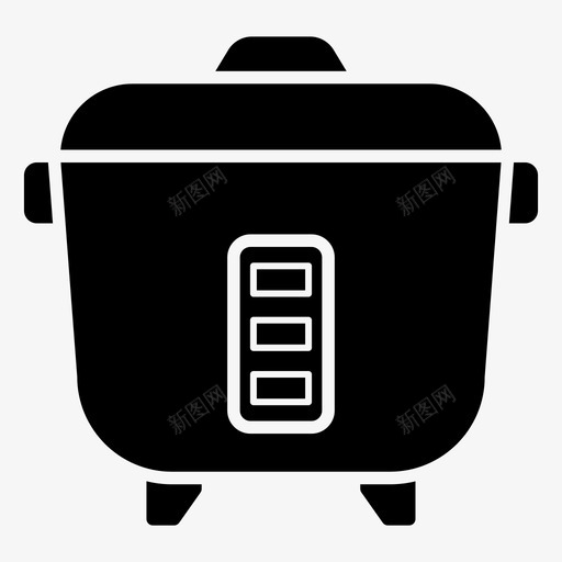 电饭锅烹饪装置家用电器svg_新图网 https://ixintu.com 电饭锅 烹饪 装置 家用电器 压力锅 电饭煲 成套 电子电器 字形 矢量 矢量图