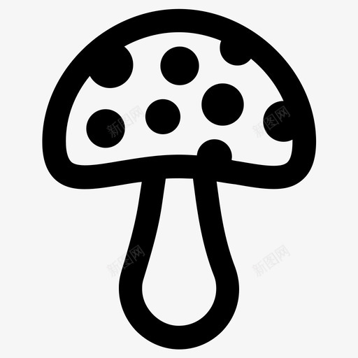 蘑菇毒蕈svg_新图网 https://ixintu.com 蘑菇 毒蕈