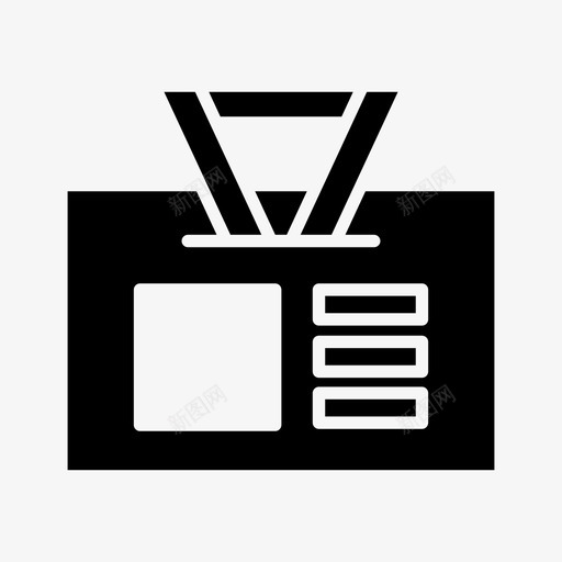 名片账户徽章svg_新图网 https://ixintu.com 名片 账户 徽章 员工 身份 身份证
