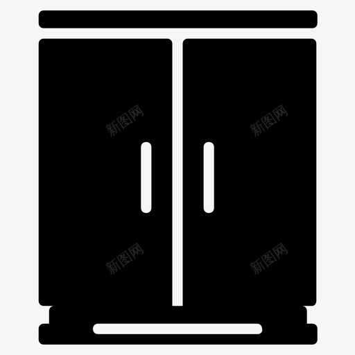 双门冰箱食品储藏室冰箱svg_新图网 https://ixintu.com 冰箱 双门 食品 储藏室 家用电器 整套 字形 矢量 矢量图 图标