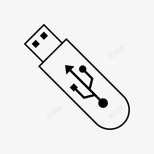 U盘U盘轮廓和字形svg_新图网 https://ixintu.com 盘盘盘 轮廓 字形