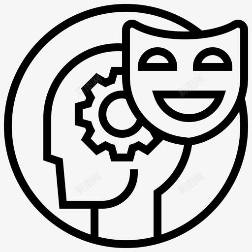 情感态度头脑svg_新图网 https://ixintu.com 情感 态度 头脑 面具 心理学 创意 学习