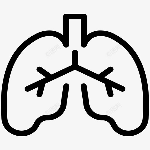 肺身体呼吸svg_新图网 https://ixintu.com 身体 呼吸 呼吸器 器官 肺脏 健康 状况 疾病