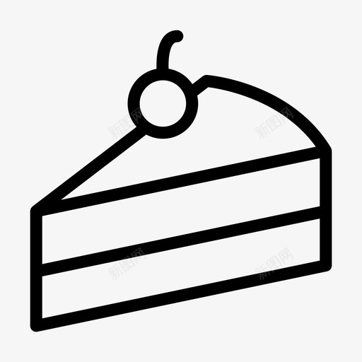 糕点蛋糕美味svg_新图网 https://ixintu.com 蛋糕 糕点 美味 食物 切片 杯子 字形