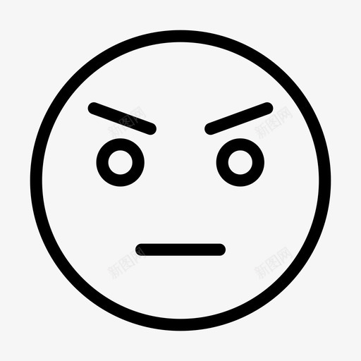 愤怒的脸表情符号情绪svg_新图网 https://ixintu.com 愤怒 表情 符号 情绪 笑脸 社交 媒体