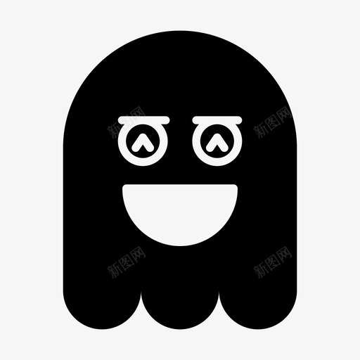 鬼魂表情符号万圣节svg_新图网 https://ixintu.com 鬼魂 表情 符号 万圣节 快乐 微笑 固体