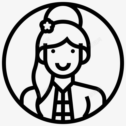 缅甸妇女缅甸人素姬svg_新图网 https://ixintu.com 缅甸 妇女 缅甸人 素姬塔 那卡 国家 头像