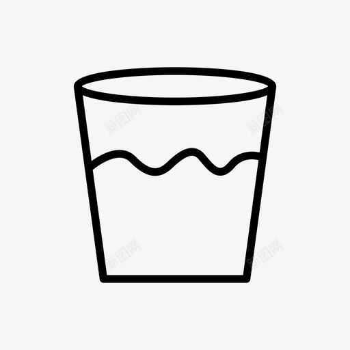 水饮料杯子svg_新图网 https://ixintu.com 杯子 饮料 玻璃杯 系列