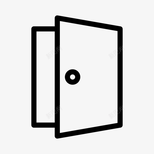 门建筑进入svg_新图网 https://ixintu.com 建筑 进入 打开 木头 房地产 线雕文