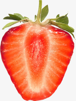 草莓切片食物水果免扣素材