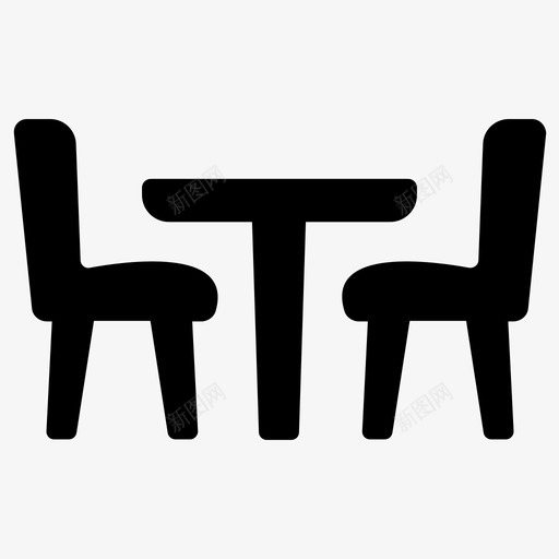 桌子椅子餐桌svg_新图网 https://ixintu.com 桌子 椅子 餐桌 家具 室内