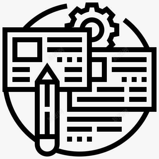 文章文档新闻svg_新图网 https://ixintu.com 文章 文档 新闻 铅笔 写作 数字 营销 线路