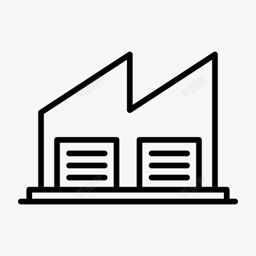 仓库建筑交付svg_新图网 https://ixintu.com 建筑 仓库 交付 库存 储存