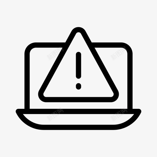 笔记本电脑错误标志警报警告svg_新图网 https://ixintu.com 笔记本 电脑 错误 标志 警报 警告 互联网 安全性