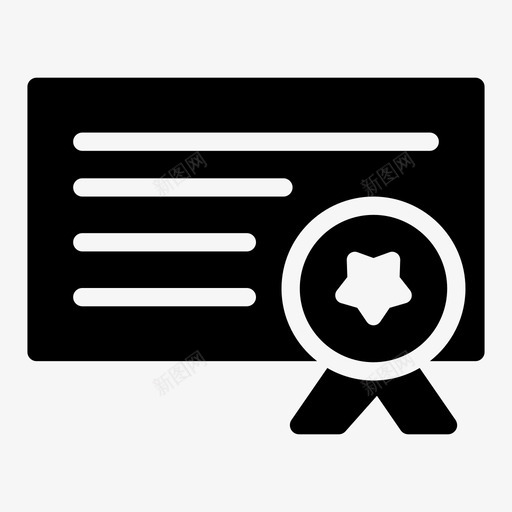 证书成就学位svg_新图网 https://ixintu.com 证书 成就 学位 文凭 学历教育 程度 线条 符号