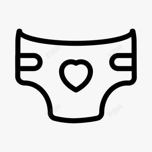 尿布儿童帮宝适svg_新图网 https://ixintu.com 尿布 儿童 帮宝 婴儿 玩具 字形