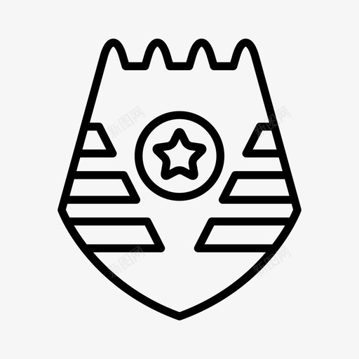 盾牌徽章标签svg_新图网 https://ixintu.com 徽章 盾牌 标签 护盾行