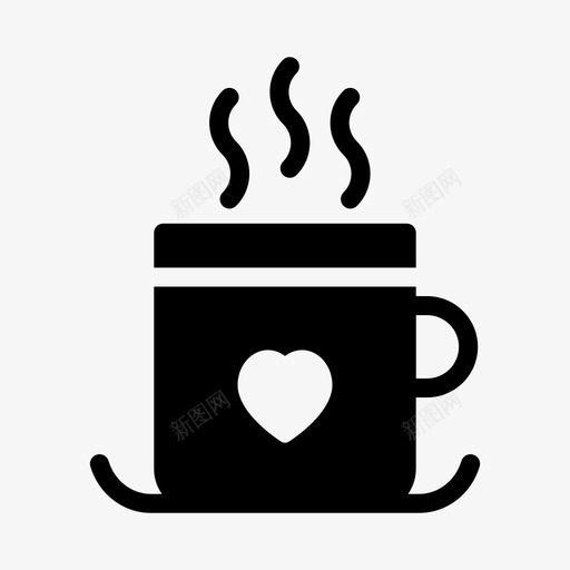 茶咖啡杯子svg_新图网 https://ixintu.com 杯子 咖啡 咖啡杯 圣诞老人 线雕文