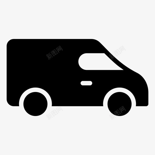 送货车货物物流配送svg_新图网 https://ixintu.com 送货 货车 货物 物流配送 包裹 递送 发货 购物 商业 字形 矢量