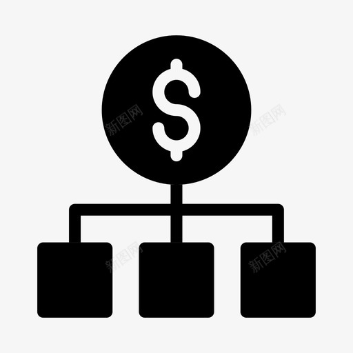 美元连接货币网络svg_新图网 https://ixintu.com 美元 连接 货币 网络 储蓄业务 办公 字形