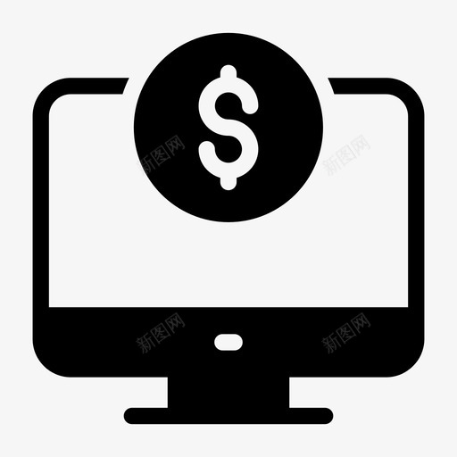 在线支付美元市场营销svg_新图网 https://ixintu.com 在线支付 美元 市场营销 屏幕 数字 营销 字形