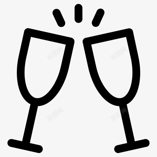 祝酒庆祝干杯svg_新图网 https://ixintu.com 祝酒 庆祝 干杯 喝酒 聚会
