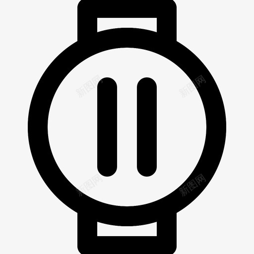 智能手表暂停语音svg_新图网 https://ixintu.com 智能 手表 暂停 语音 计算机 设备 电子设备 加粗 粗线条