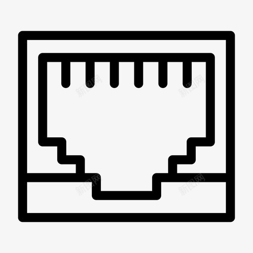 连接端口连接器以太网svg_新图网 https://ixintu.com 连接 端口 连接器 以太网 电子 电子线 线路 标志 标志符 符号