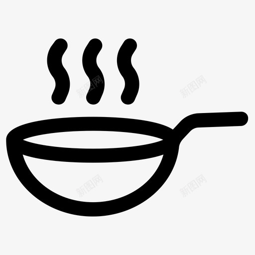 炒锅烹饪设备煎锅svg_新图网 https://ixintu.com 炒锅 烹饪 设备 煎锅
