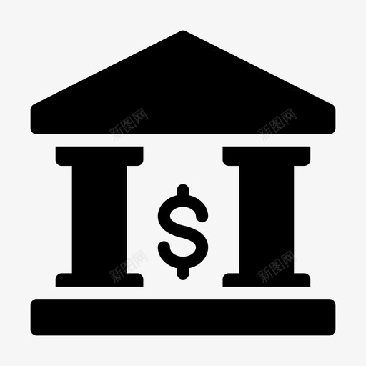 银行美元现金货币svg_新图网 https://ixintu.com 银行 美元 现金 货币 储蓄 储蓄金 金融 字形