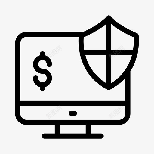 在线支付安全保护屏幕svg_新图网 https://ixintu.com 在线支付 安全 保护 屏幕 商业保险 一行 字形