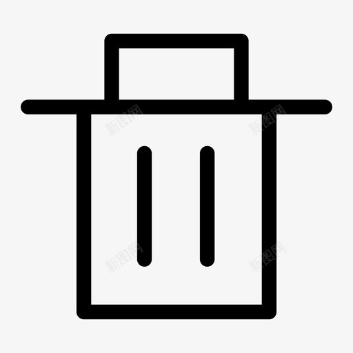 回收站移除垃圾箱svg_新图网 https://ixintu.com 回收站 垃圾箱 收集