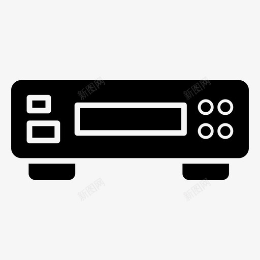 dvd播放器cdrom磁盘romsvg_新图网 https://ixintu.com 播放器 磁盘驱动器 一套 电子设备 字形 矢量 矢量图 图标