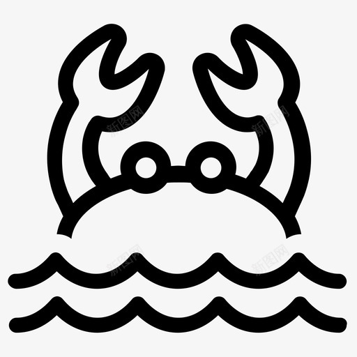 螃蟹甲壳类动物海洋svg_新图网 https://ixintu.com 螃蟹 甲壳类 动物 海洋 海蟹 海鲜