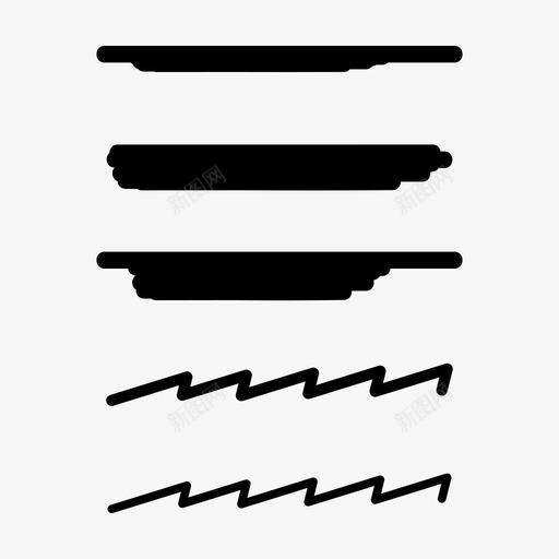 画笔线条艺术笔触svg_新图网 https://ixintu.com 画笔 线条 艺术 笔触 绘画