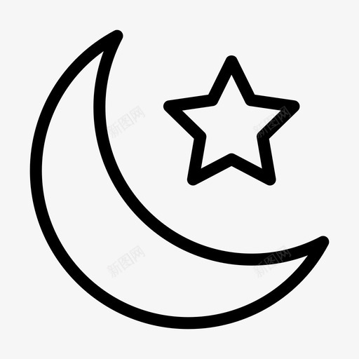 月亮星夜光svg_新图网 https://ixintu.com 月亮 星月 星夜 夜光 天气 艺术 设计 线雕文