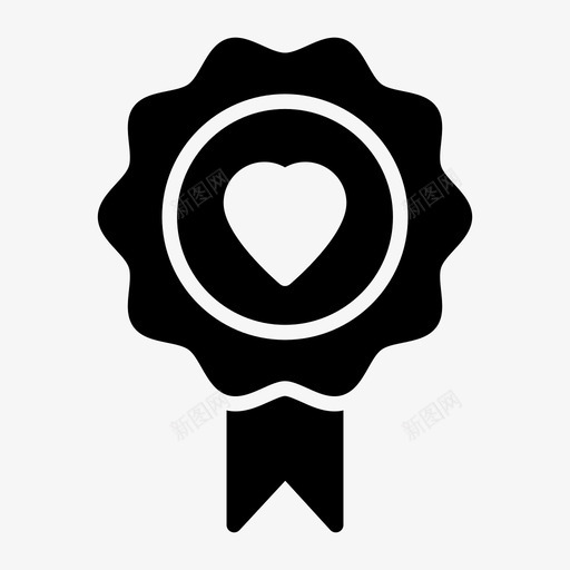 爱情徽章心喜欢svg_新图网 https://ixintu.com 爱情 徽章 浪漫 心喜 喜欢 线雕文