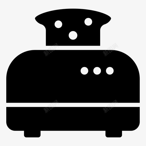 面包烤面包机电器厨房用具svg_新图网 https://ixintu.com 烤面包 面包机 面包 电器 厨房用具 烤箱 食品 饮料 字形 矢量 矢量图