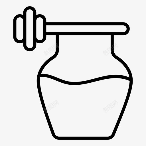 蜂蜜罐健康饮食健康食品svg_新图网 https://ixintu.com 蜂蜜 蜜罐 健康饮食 健康食品 食品饮料 系列 向量 图标